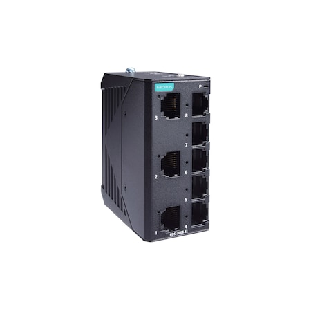 Moxa 8Port Entry-Level Unmgd Swtch, 8 Fast TpPorts, -10 To 60 DegreeC, Eds-2008-El EDS-2008-EL